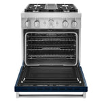 KitchenAid® Ink Blue Smart Freestanding Dual Fuel Range (4.1 Cu. Ft.) - KFDC500JIB
