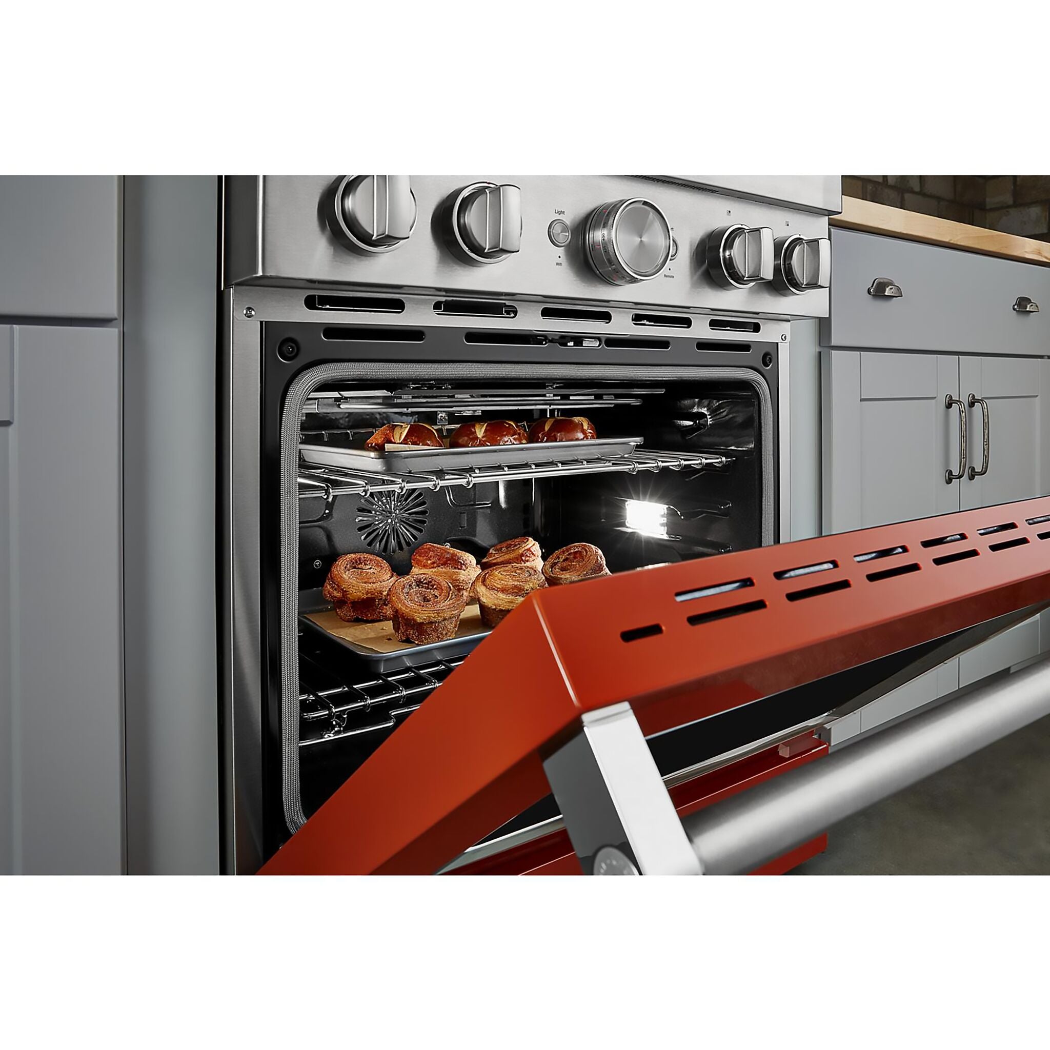KitchenAid Scorched Orange Smart Dual Fuel Freestanding Range (4.1 Cu. Ft.) - KFDC500JSC