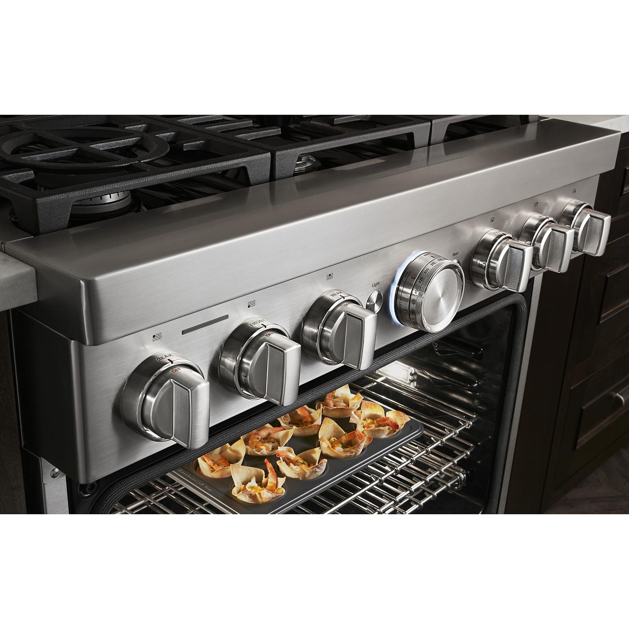 KitchenAid Ink Blue Smart Freestanding Gas Range (5.1 Cu. Ft.) - KFGC506JIB