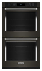 KitchenAid Black Stainless Steel with PrintShield™ Finish 30" Double Wall Oven (10.00 Cu Ft) - KOED530PBS