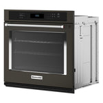 KitchenAid Black Stainless Steel with PrintShield™ Finish 30" Wall Oven (5.00 Cu Ft) - KOES530PBS