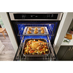 KitchenAid Black Stainless Steel with PrintShield™ Finish 30" Wall Oven (5.00 Cu Ft) - KOES530PBS