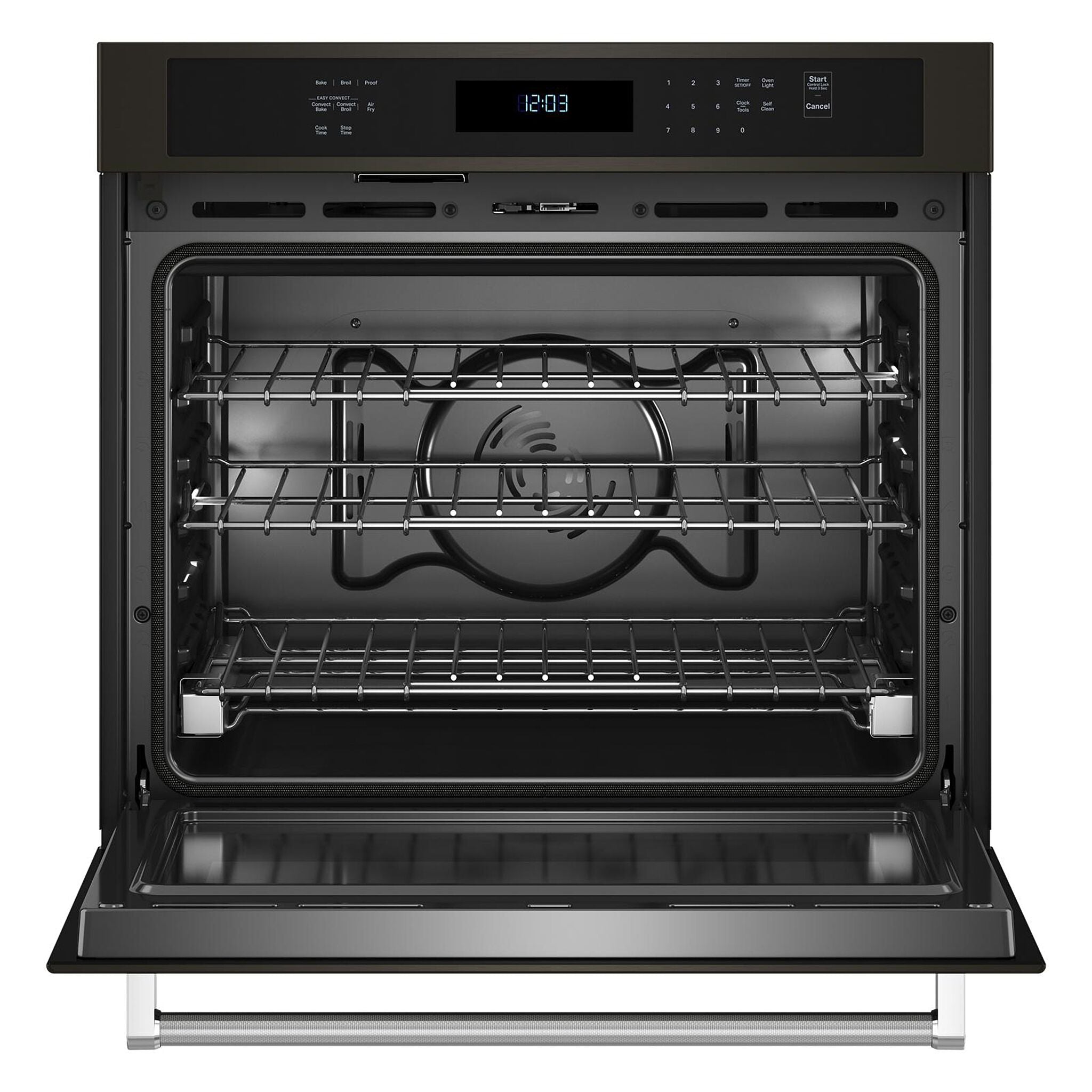 KitchenAid Black Stainless Steel with PrintShield™ Finish 30" Wall Oven (5.00 Cu Ft) - KOES530PBS
