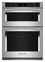 KitchenAid PrintShield Stainless 30" Wall Oven and Microwave Combination (5.0 Cu. Ft. / 1.4 Cu. Ft.) - KOEC530PPS
