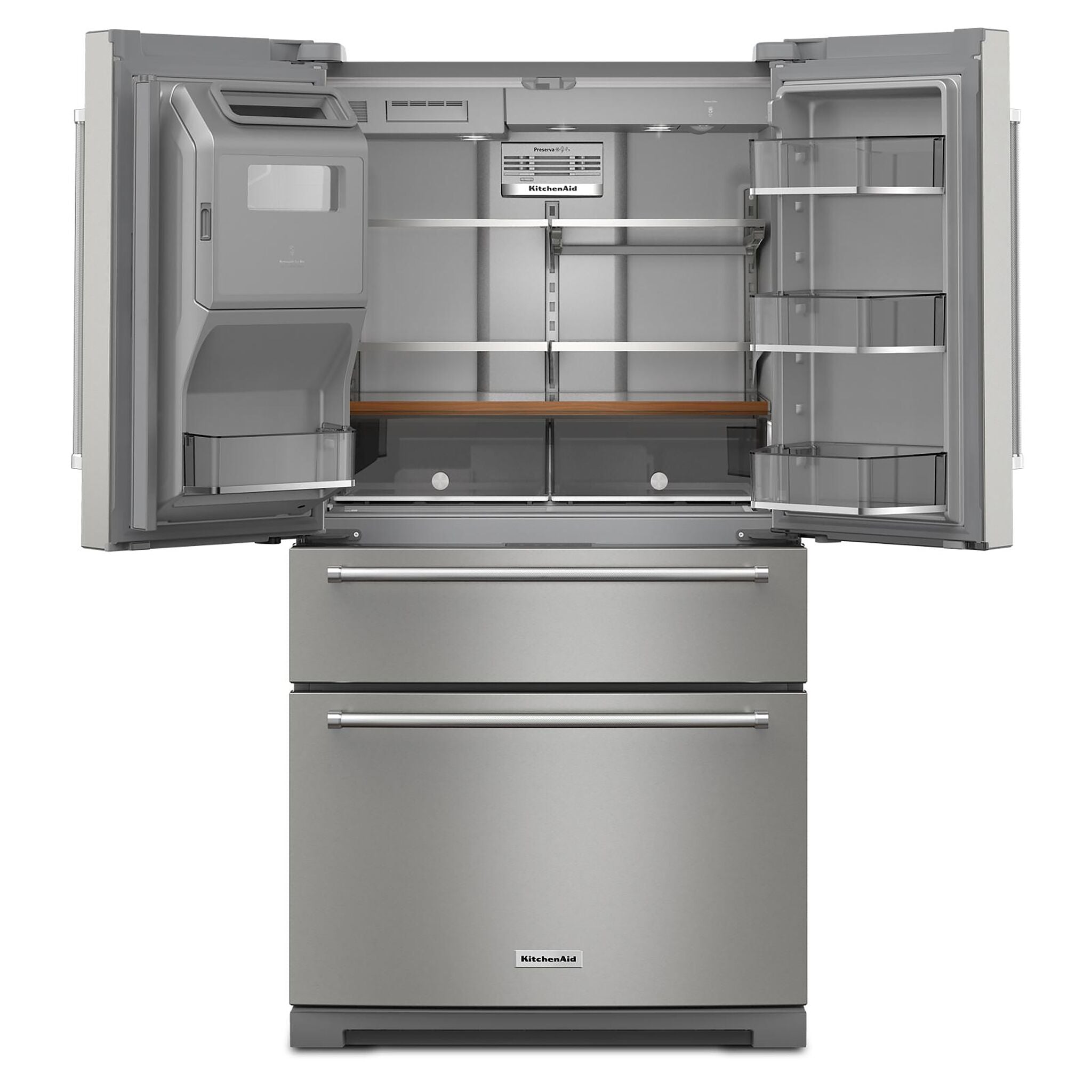 KitchenAid PrintShield Stainless French Door Refrigerator (26.2 Cu.Ft.) - KRMF536RPS