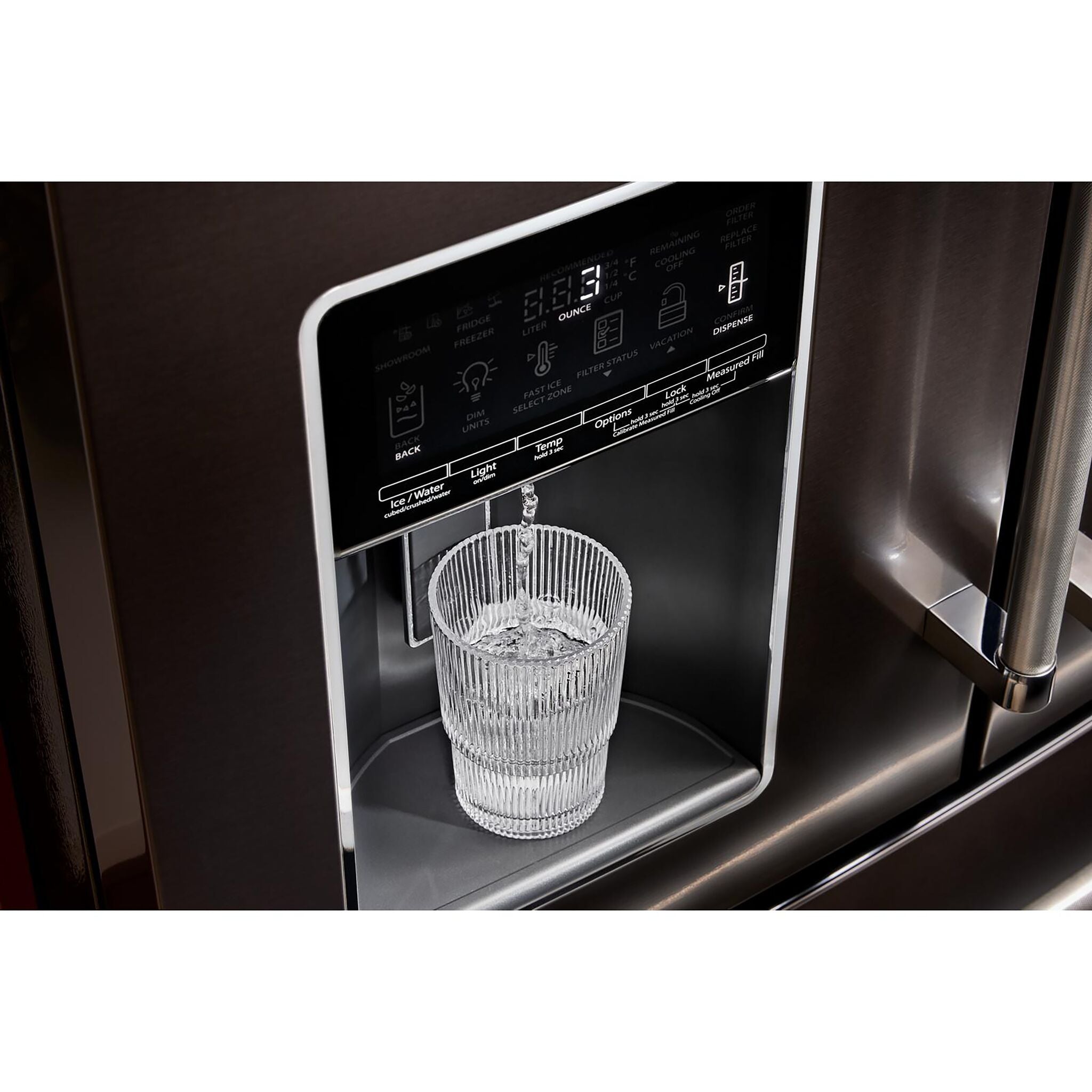 KitchenAid Black Stainless French Door Refrigerator (26.2 Cu.Ft.) - KRMF536RBS