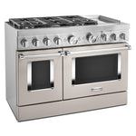 KitchenAid Matte Milkshake Smart Dual Fuel Freestanding Range (6.3 Cu. Ft.) - KFDC558JMH