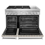 KitchenAid Matte Milkshake Smart Dual Fuel Freestanding Range (6.3 Cu. Ft.) - KFDC558JMH