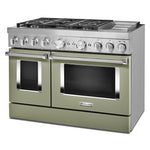 KitchenAid Matte Avocado Smart Dual Fuel Freestanding Range (6.3 Cu. Ft.) - KFDC558JAV