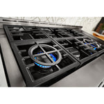 KitchenAid Matte Milkshake Smart Freestanding Gas Range (6.3 Cu. Ft.) - KFGC558JMH