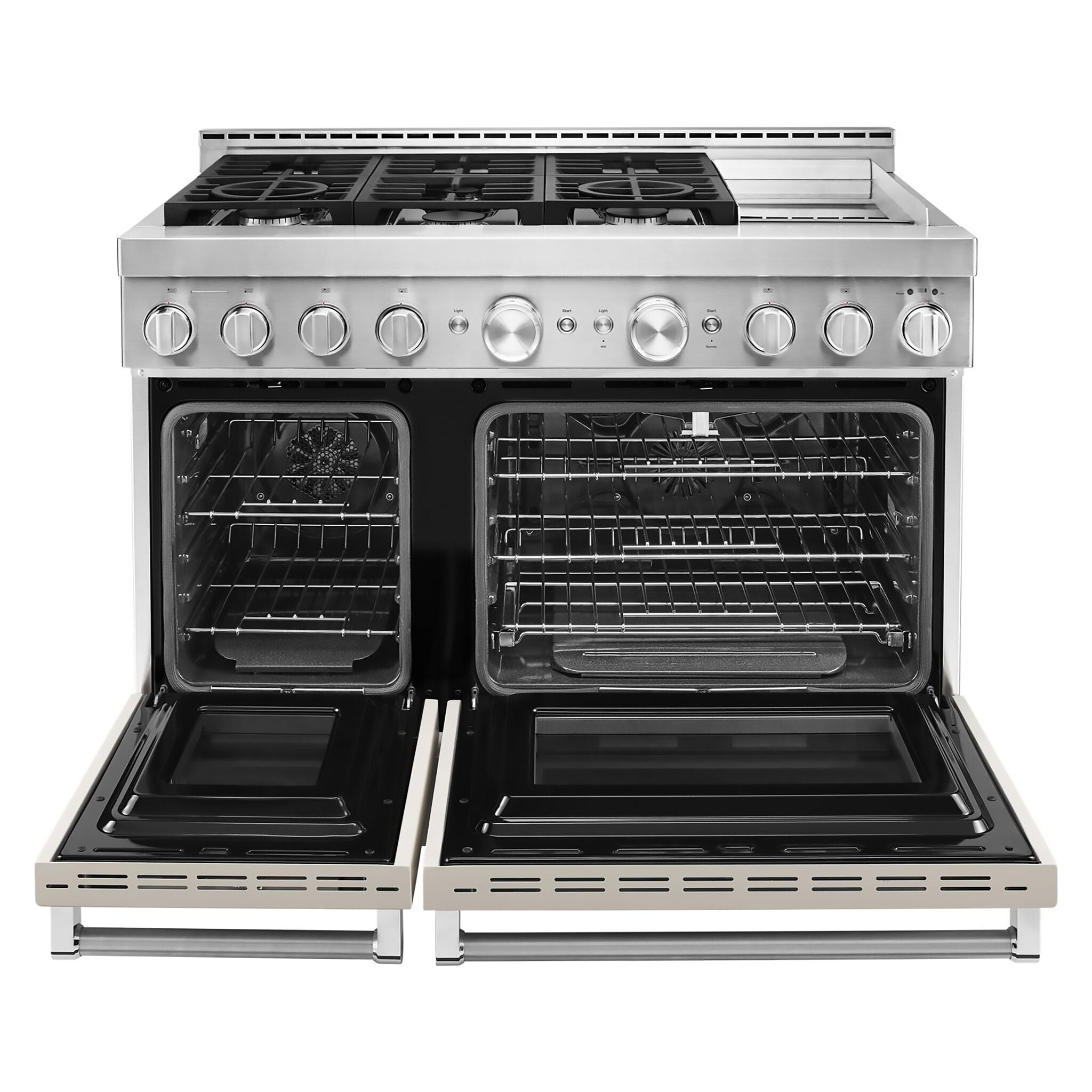 KitchenAid Matte Milkshake Smart Freestanding Gas Range (6.3 Cu. Ft.) - KFGC558JMH