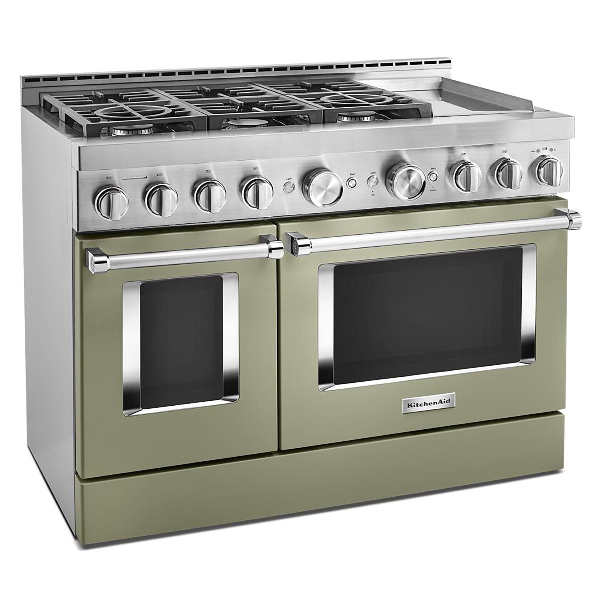 KitchenAid Matte Avocado Smart Freestanding Gas Range (6.3 Cu. Ft.) - KFGC558JAV