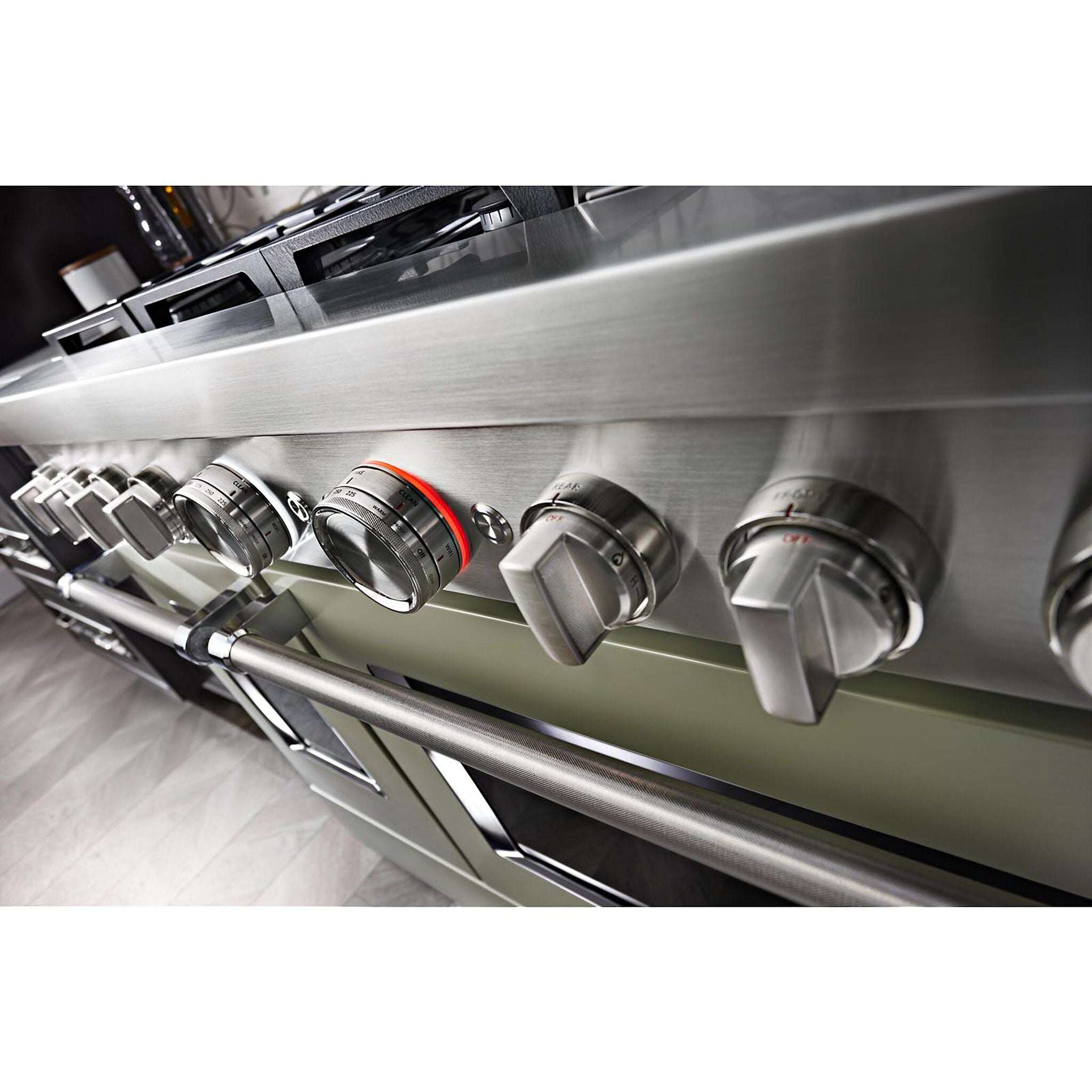 KitchenAid Matte Avocado Smart Freestanding Gas Range (6.3 Cu. Ft.) - KFGC558JAV
