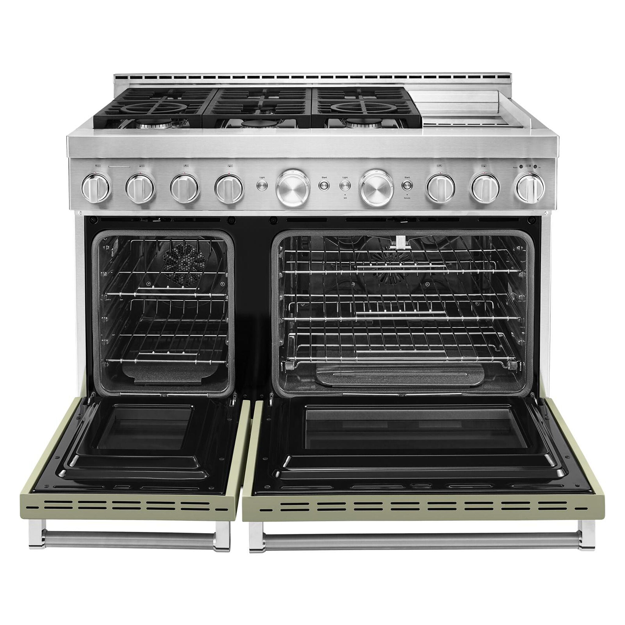 KitchenAid Matte Avocado Smart Freestanding Gas Range (6.3 Cu. Ft.) - KFGC558JAV