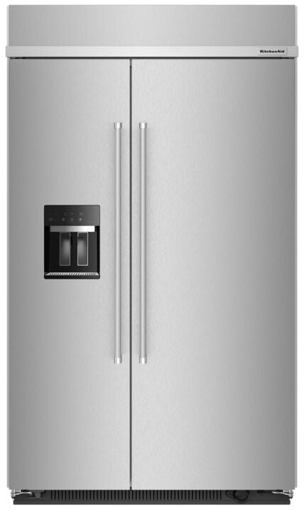KitchenAid Fingerprint Resistant Stainless Steel 48" Built-In Side-by-Side Refrigerator (25.1 cu. ft.) - KBSD702MPS
