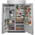 KitchenAid Stainless Steel 48" Built-In Side-by-Side Refrigerator (29.4 cu. ft.) - KBSD708MSS