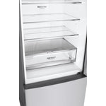 LG Platinum Silver 28" Counter Depth Bottom Freezer Refrigerator with Door Cooling and Flip-up Shelf (15 Cu.Ft) - LBNC15251V