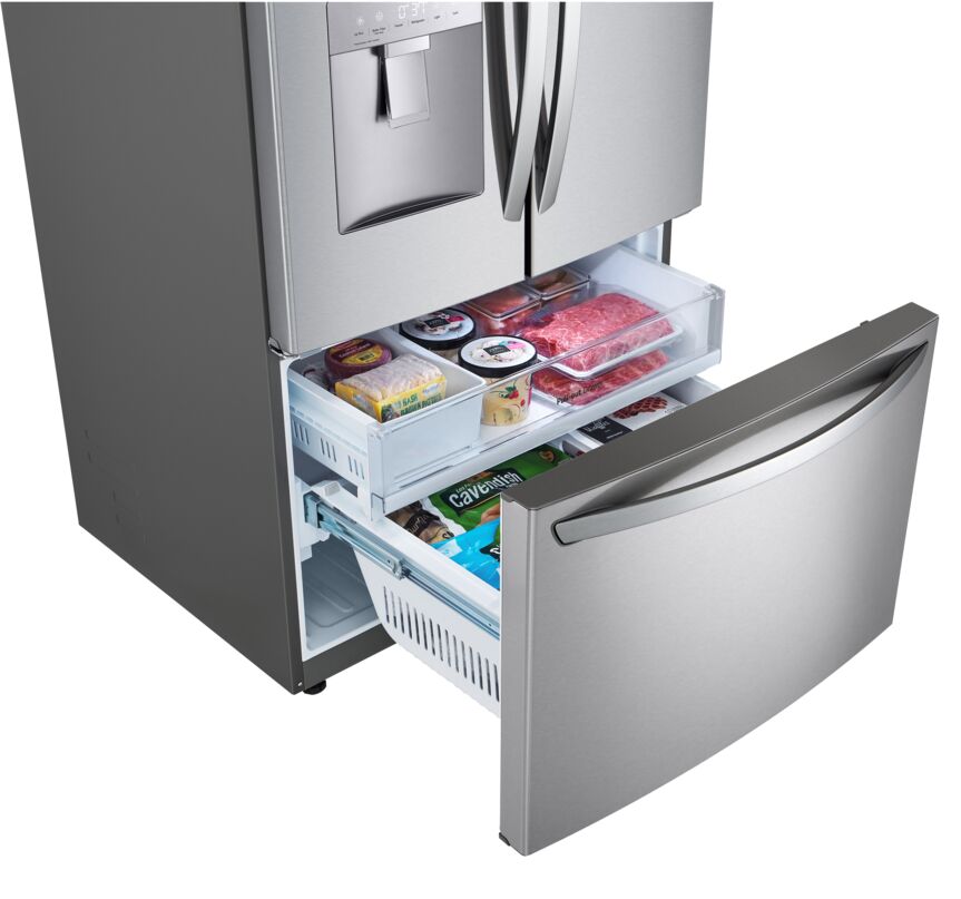 LG Smudge Resistant Stainless Steel 36" French Door Refrigerator with Water dispenser (29 Cu.Ft) - LRFWS2906S