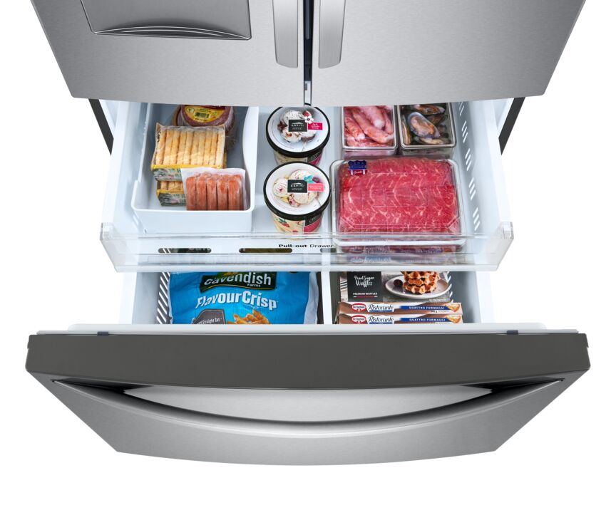 LG Smudge Resistant Stainless Steel 36" French Door Refrigerator with Water dispenser (29 Cu.Ft) - LRFWS2906S