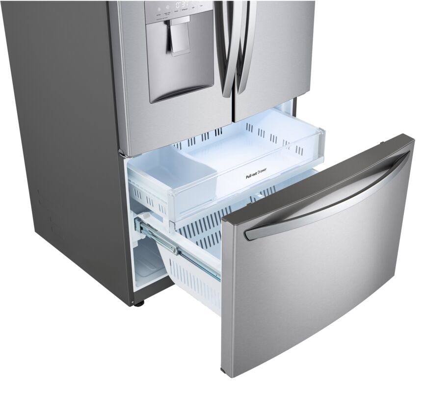 LG Smudge Resistant Stainless Steel 36" French Door Refrigerator with Water dispenser (29 Cu.Ft) - LRFWS2906S