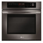 LG Black Stainless Steel Single Wall Oven With EasyClean (4.7 Cu.Ft) - LWS3063BD