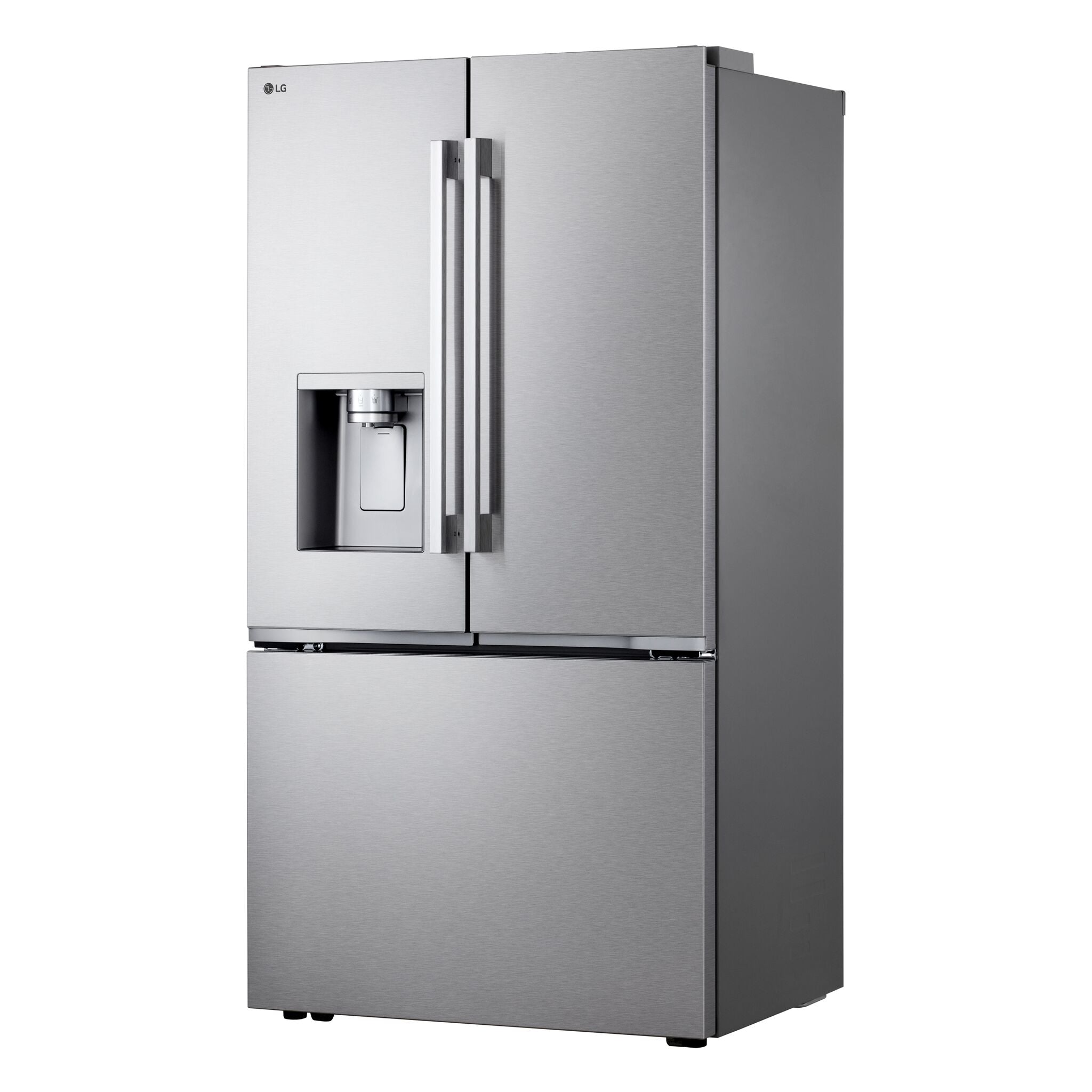 LG Smudge Resistant Stainless Steel Counter-Depth MAX™ with Zero Clearance™ French Door Refrigerator (24 Cu.Ft) - LF24Z6530S