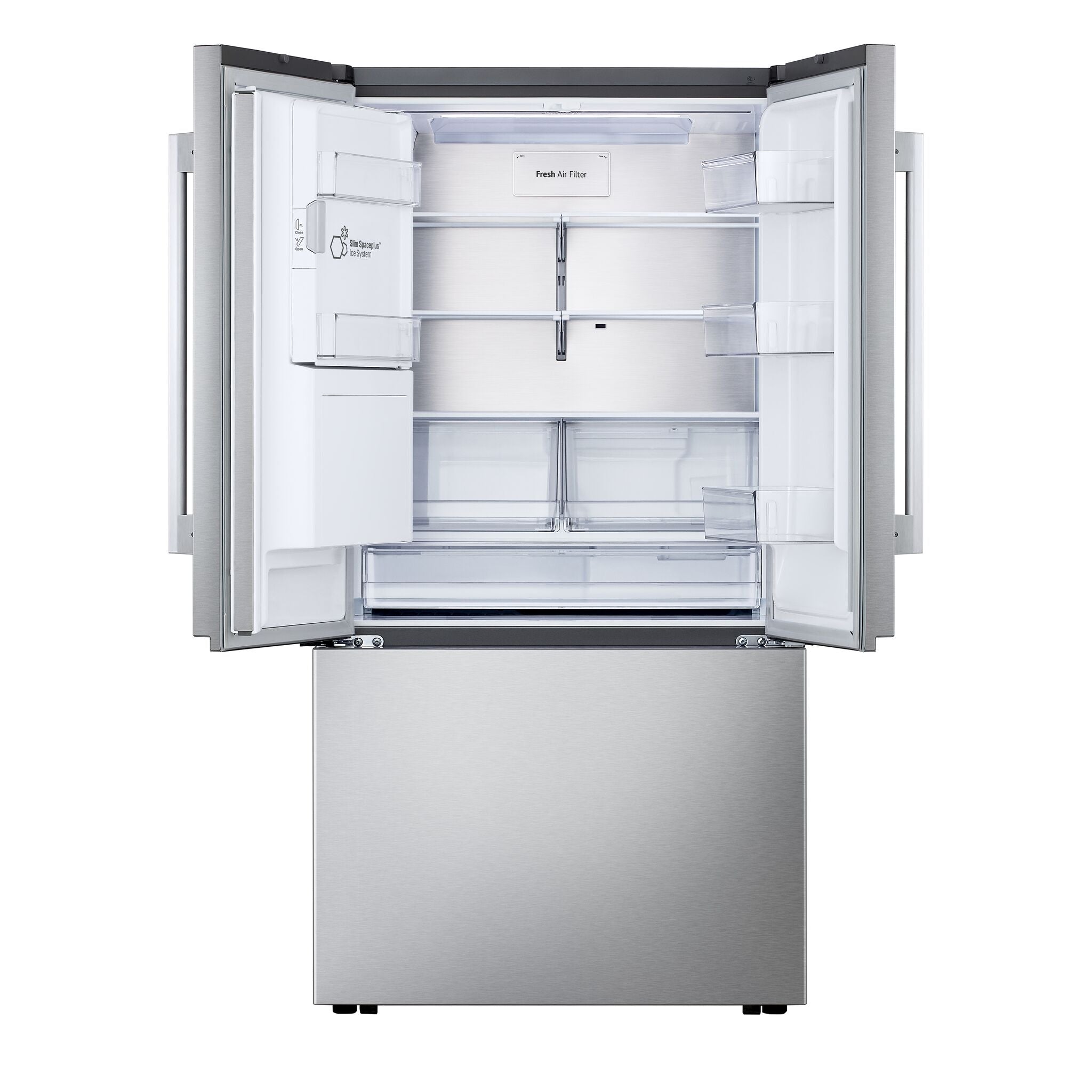 LG Smudge Resistant Stainless Steel Counter-Depth MAX™ with Zero Clearance™ French Door Refrigerator (24 Cu.Ft) - LF24Z6530S