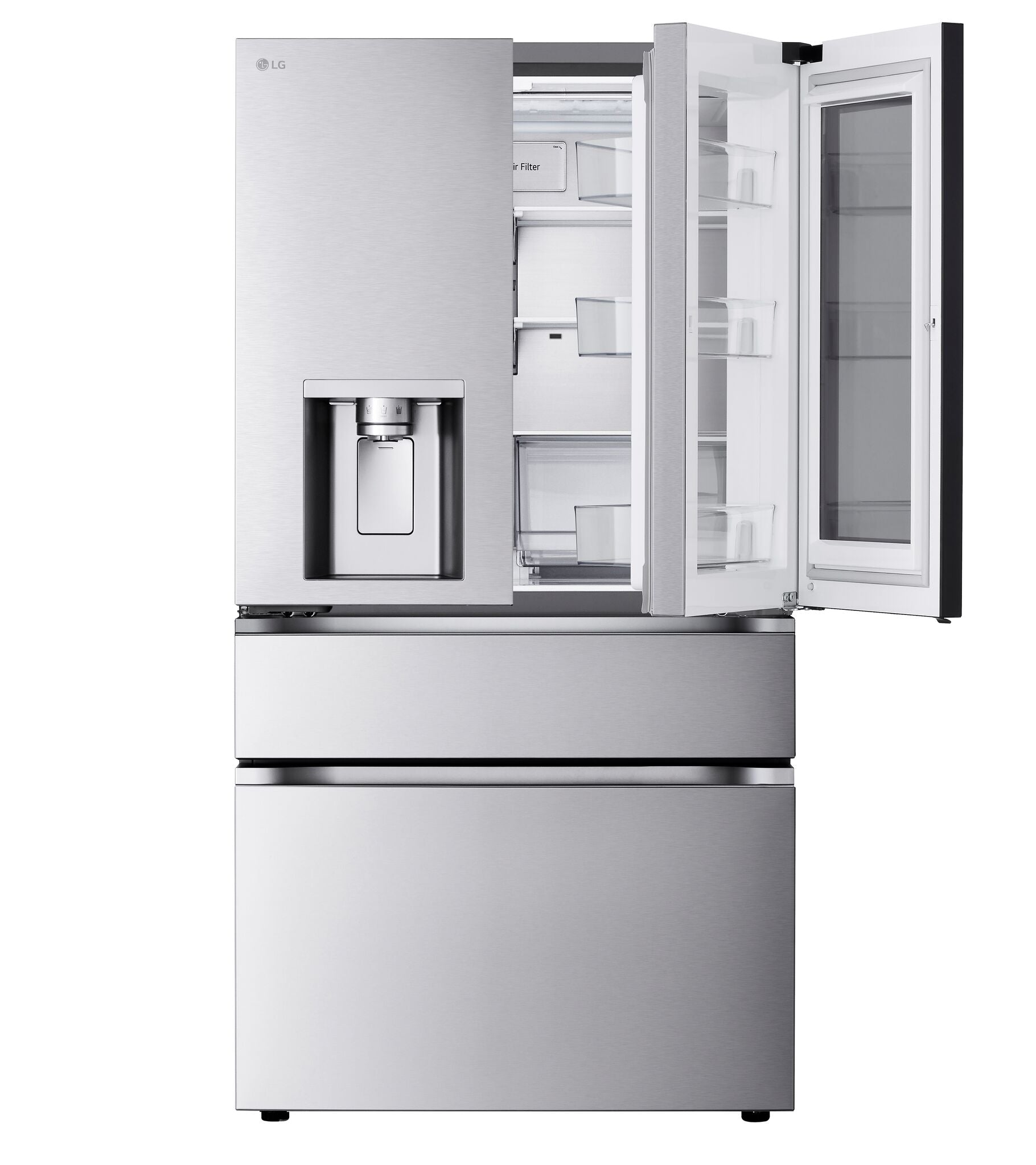 LG Smudge Resistant Stainless Steel Smart MAX 4-Door French Door Refrigerator with MyColor (29 Cu.ft) - LF29S8365S