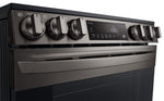 LG Smudge Resistant Black Stainless Steel Smart Wi-Fi Enabled Fan Convection Electric Slide-in Range with Air Fry & EasyClean® (6.3 cu. ft.) - LSEL6333D