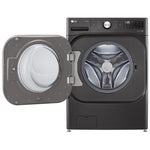 LG Black Steel Front-Load Mega Capacity Smart Wi-Fi Enabled Washer with TurboWash® (6.0 cu. ft.) - WM8900HBA