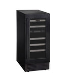 Marathon Black Steel Dual Zone Wine Cooler - MWC28-DBLS