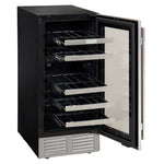 Marathon 15" Stainless Steel Dual Zone Undercounter Wine Cooler (3.2 cu. ft.) - MWC28-DSS