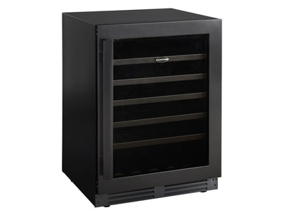 Marathon 24" Black Steel Single Zone Undercounter Convertible Wine/Beverage Cooler (5.4 cu.ft) - MBWC56-BLS