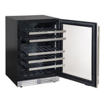 Marathon 24" Stainless Steel Dual Zone Undercounter Wine Cellar (5.4 cu. ft.) - MWC56-DSS