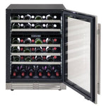 Marathon 24" Stainless Steel Dual Zone Undercounter Wine Cellar (5.4 cu. ft.) - MWC56-DSS