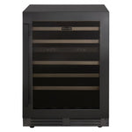 Marathon 24" Black Steel Dual Zone Undercounter Wine Cellar (5.4 cu. ft.) - MWC56-DBLS