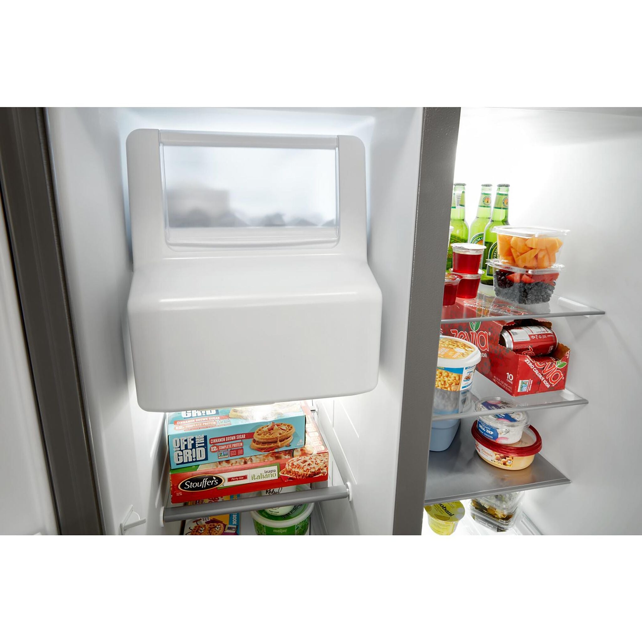 Maytag Fingerprint Resistant Stainless Steel Side-by-Side Refrigerator (24.5 Cu.Ft.) - MRSF4036PZ