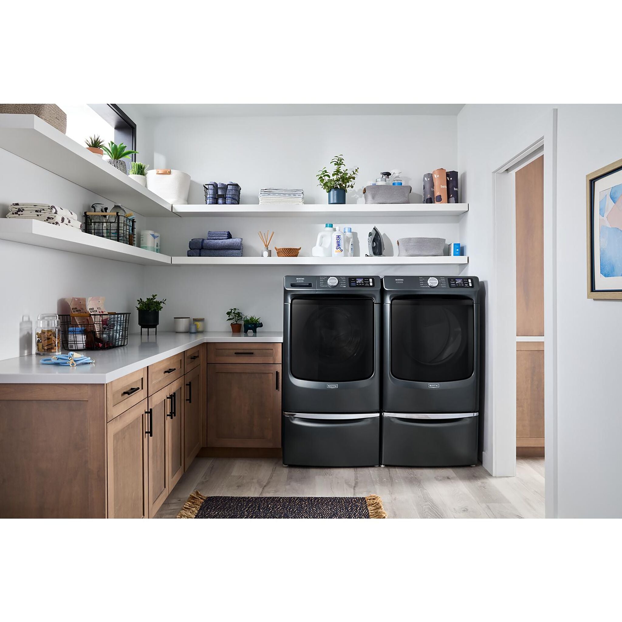 Maytag Midnight Steel Gas Dryer with Pet Pro (7.4 Cu.Ft.) - MGD7020RF