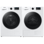 Samsung White Front-Load Washer (2.9 cu. ft.) & Electric Dryer with Heat Pump Technology (4.0 cu. ft.) - WW25B6800AW/AC/DV25B6800HW/AC