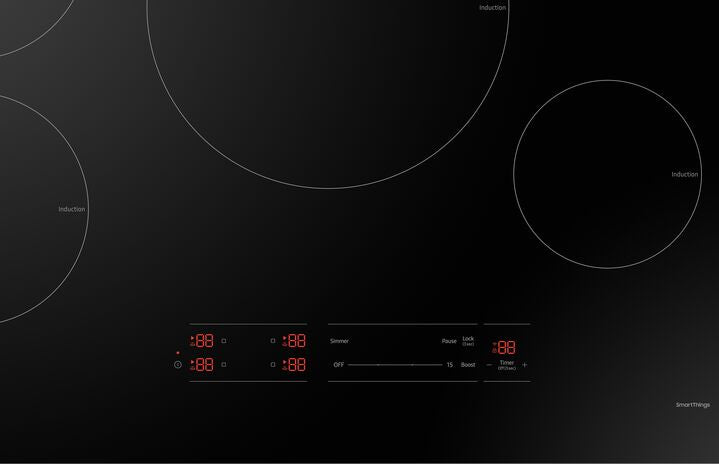 Samsung Black 30" Built-In Smart Induction Cooktop - NZ30A3060UK/AA