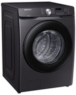 Samsung Black Stainless Steel Front-Load Washer with Self Clean+ (5.2 cu. ft.) - WF45T6000AV/A5