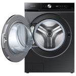 Samsung BESPOKE Black Stainless Front-Load Washer with SuperSpeed and AI Smart Dial (6.1 cu. ft.) - WF53BB8700AVUS