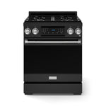 Thor Kitchen Black Stainless Steel Freestanding Professional Liquid Propane Gas Range|Gordon Ramsay Series (4.55 cu.ft.) - RSG30BLP-SS