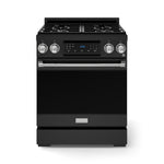 Thor Kitchen Black Stainless Steel Freestanding Professional Liquid Propane Gas Range|Gordon Ramsay Series (4.55 cu.ft.) - RSG30BLP-SS