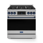 Thor Kitchen Stainless Steel Freestanding Professional Liquid Propane Gas Range|Gordon Ramsay Series (6 cu.ft.) - RSG36LP-BLU