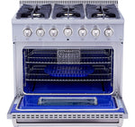 Thor Kitchen Stainless Steel Freestanding Gas Range (5.2 cu.ft.) - HRG3618U