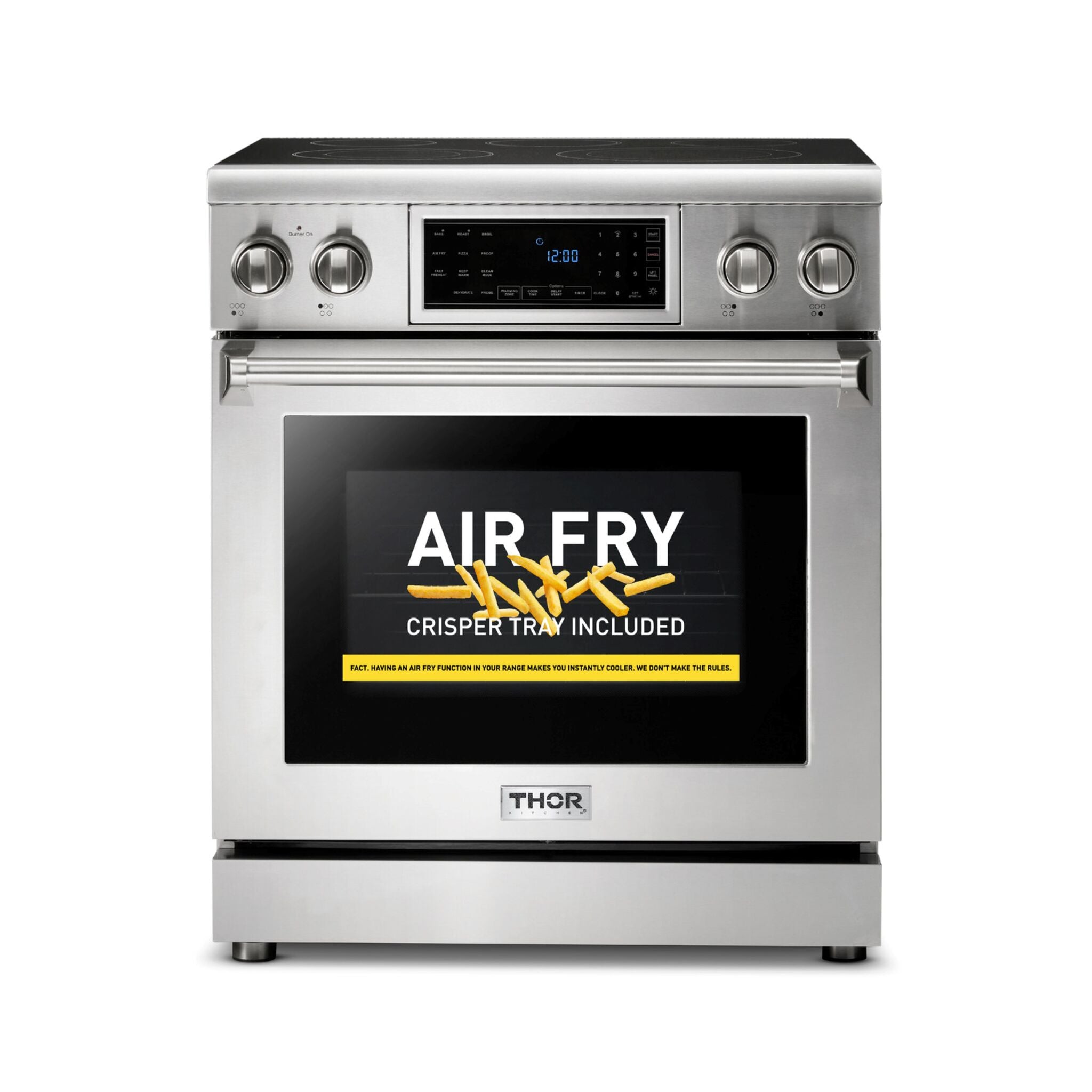 Thor Kitchen Stainless Steel Freestanding Tilt-Panel Electric Range (4.55 cu.ft.) - TRE3001--