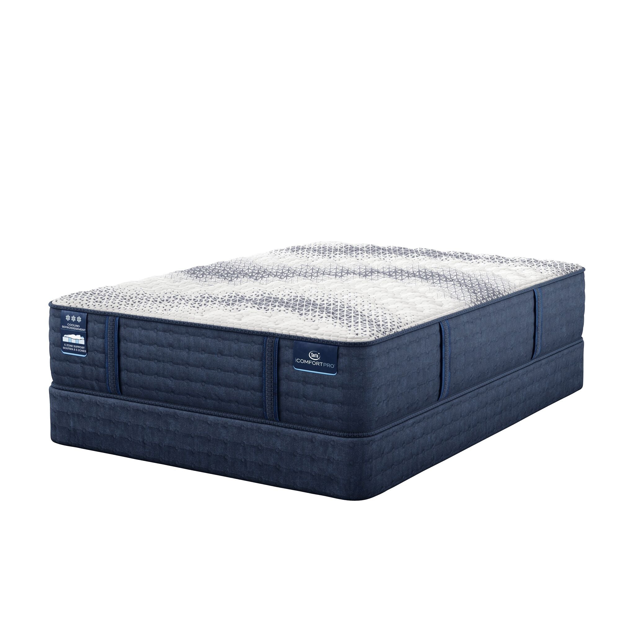 Serta iComfort PRO Tropea Tight Top Firm Queen Mattress and Boxspring Set