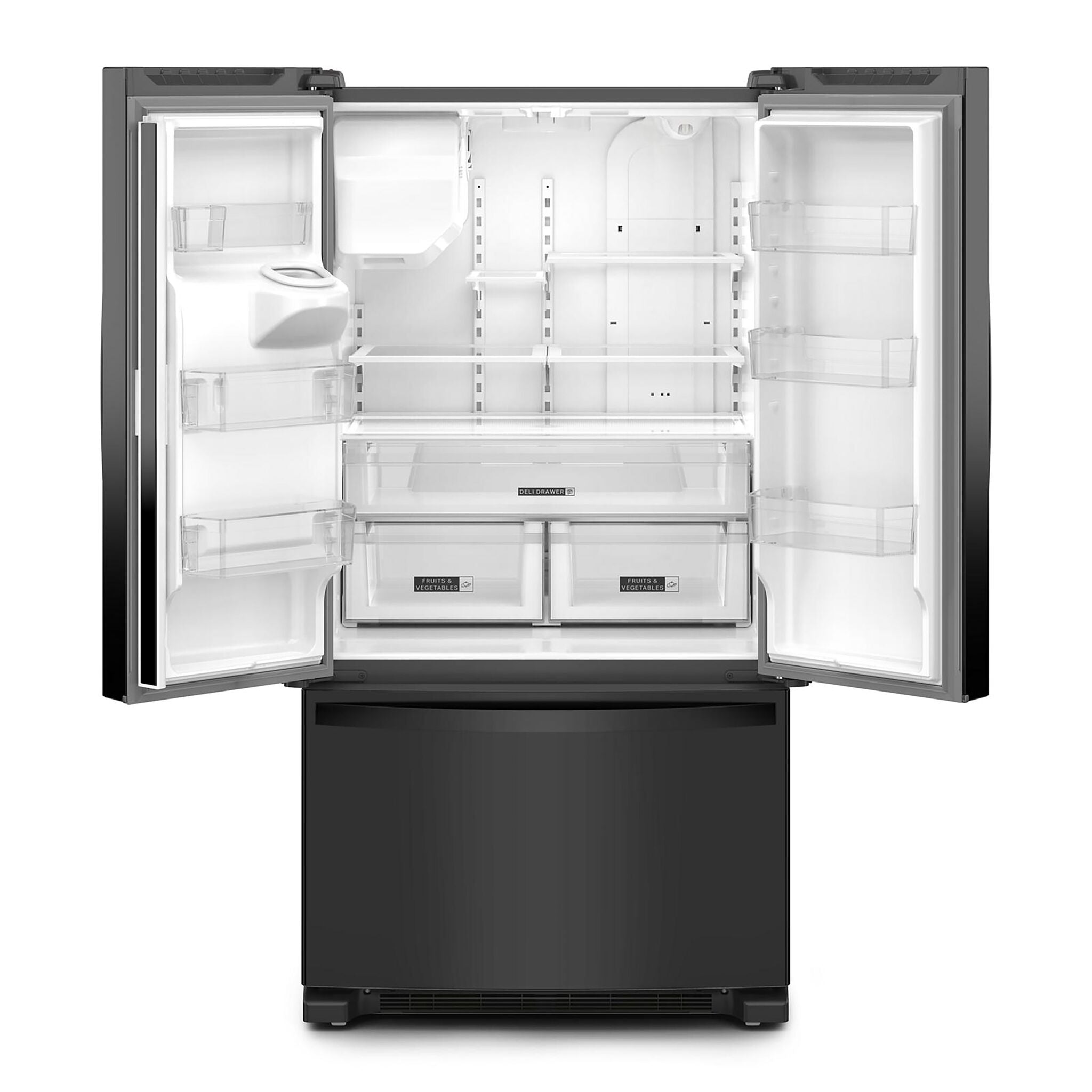 Whirlpool Black French Door Refrigerator (24.7 Cu.Ft.) - WRFF3436RB