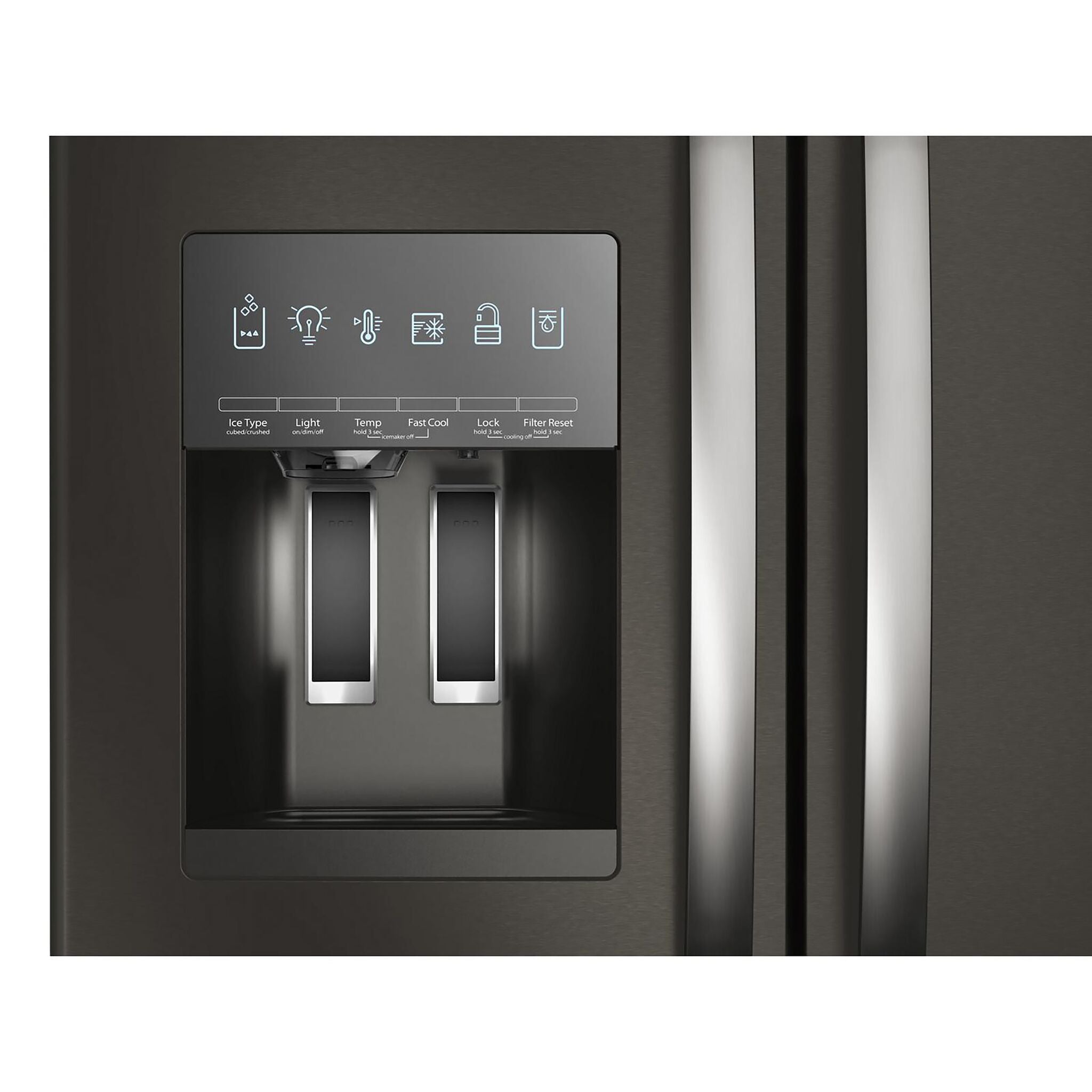 Whirlpool Fingerprint Resistant Black Stainless French Door Refrigerator (24.7 Cu.Ft.) - WRFF3436RV